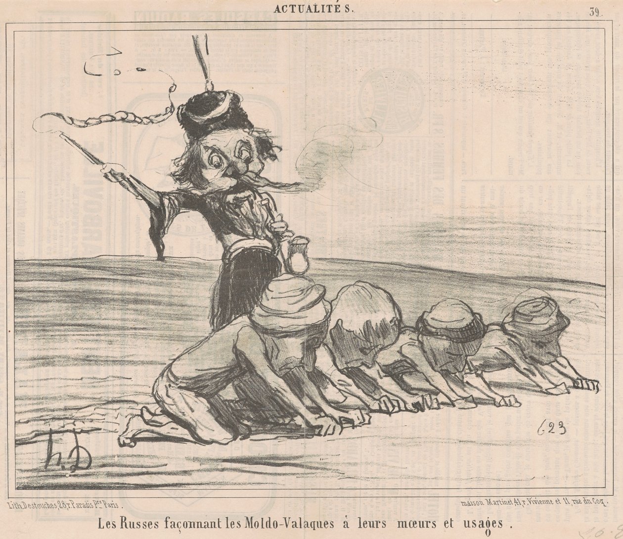 Die Moldau-Walachen formen ... von Honoré Daumier