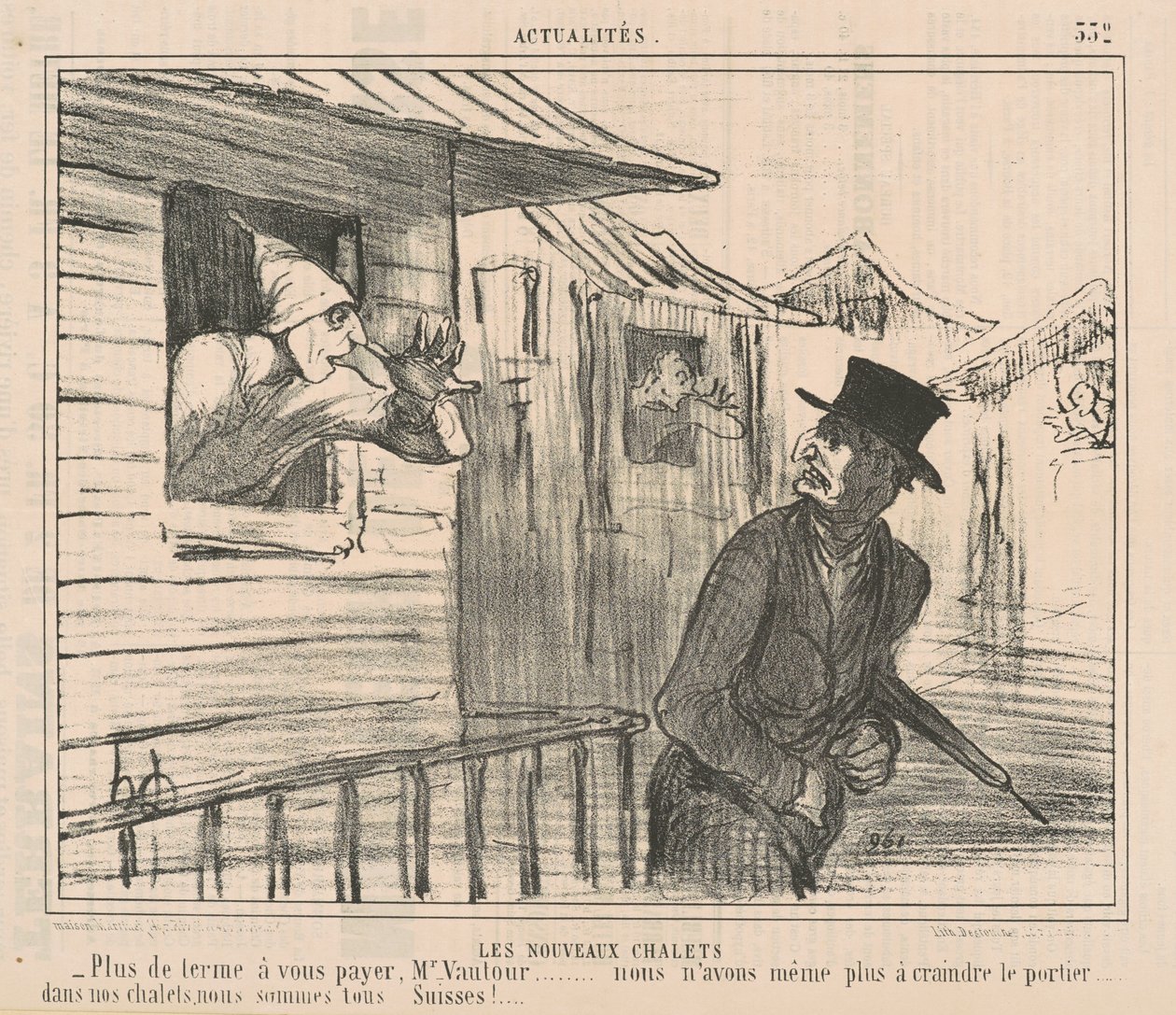 Die neuen Chalets von Honoré Daumier