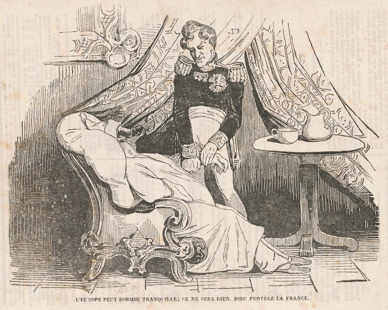 Europa kann ruhig schlafen ... von Honoré Daumier