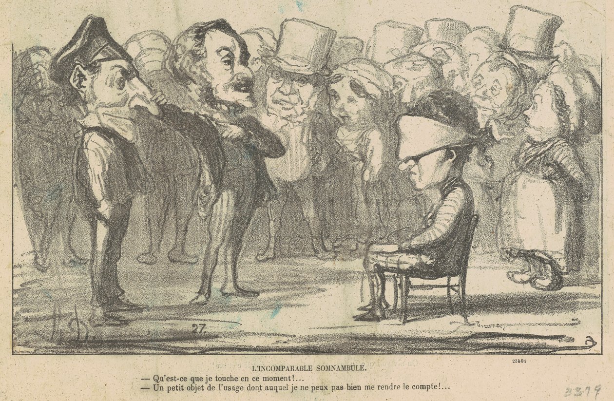 Der unvergleichliche Somnambule von Honoré Daumier