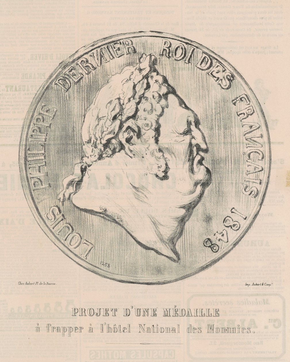 Louis-Philippe, letzter König der Franzosen von Honoré Daumier