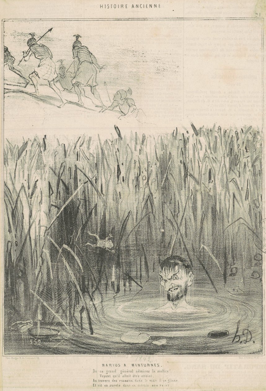 Marius in Minturnae von Honoré Daumier