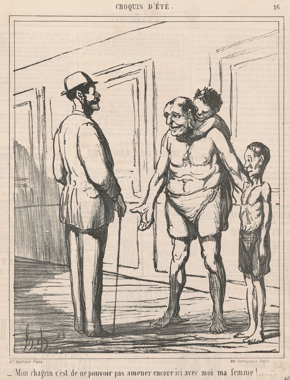 Mein Kummer ist, dass ich nicht kann ... von Honoré Daumier