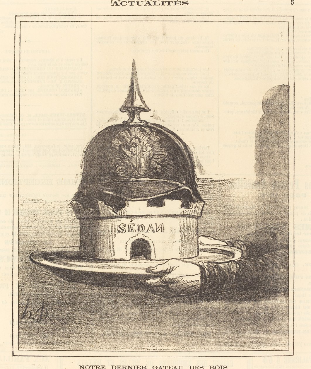 Unser letzter Dreikönigskuchen von Honoré Daumier