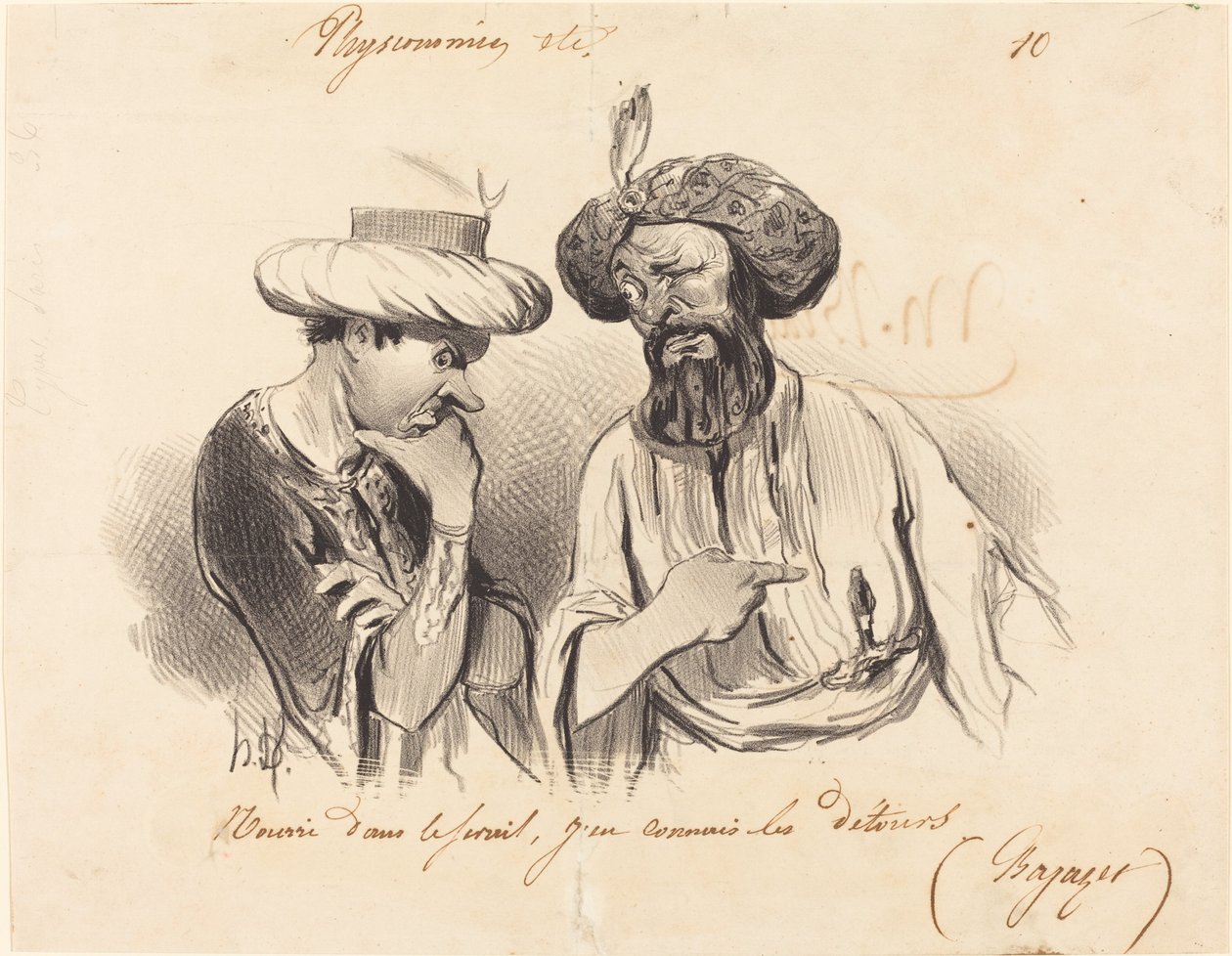 Genährt im Serail... von Honoré Daumier