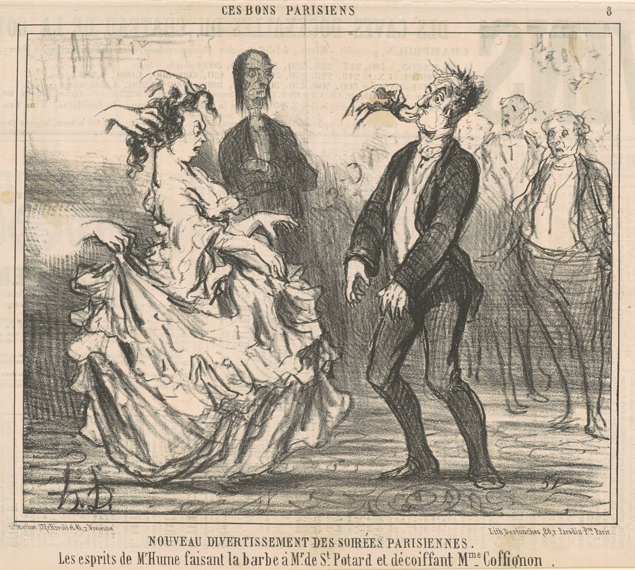 Neues Abendvergnügen von Honoré Daumier