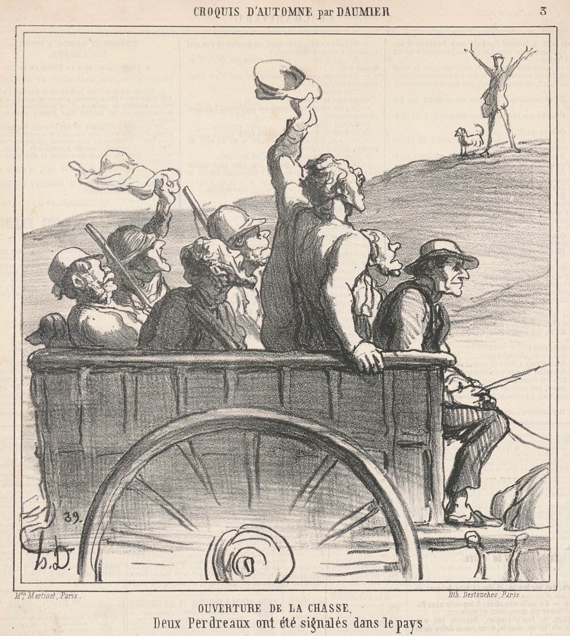 Eröffnung der Jagd von Honoré Daumier
