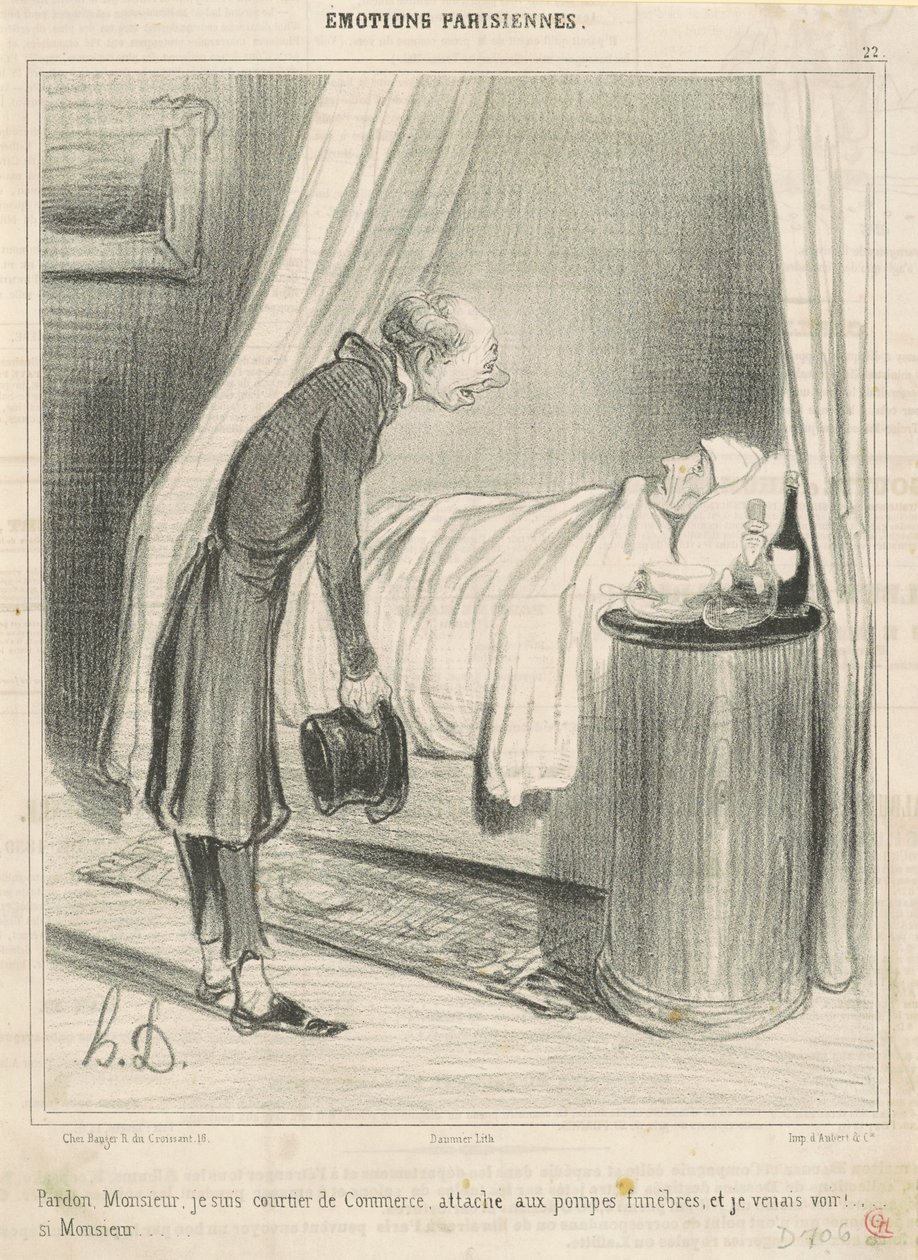 Verzeihung...ich bin Handelsmakler... von Honoré Daumier