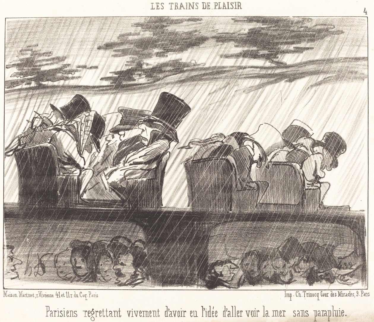 Pariser bedauern zutiefst... von Honoré Daumier