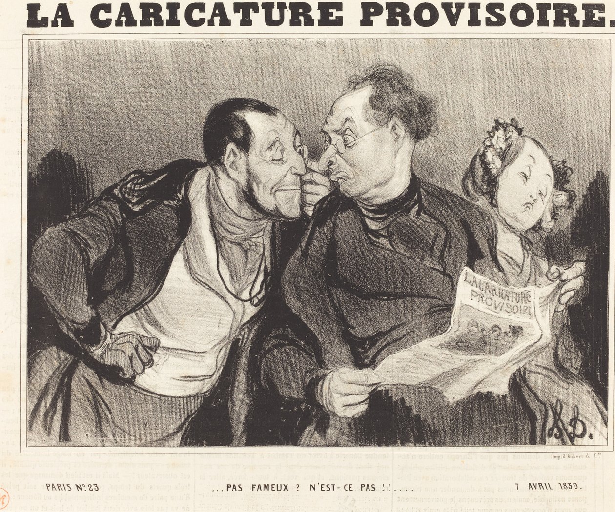 Nicht berühmt? Nicht wahr!!... von Honoré Daumier