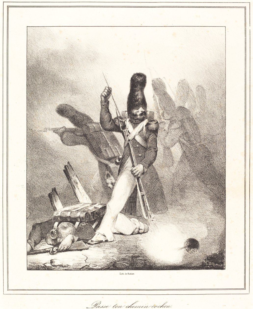 Geh deinen Weg, Schwein von Honoré Daumier
