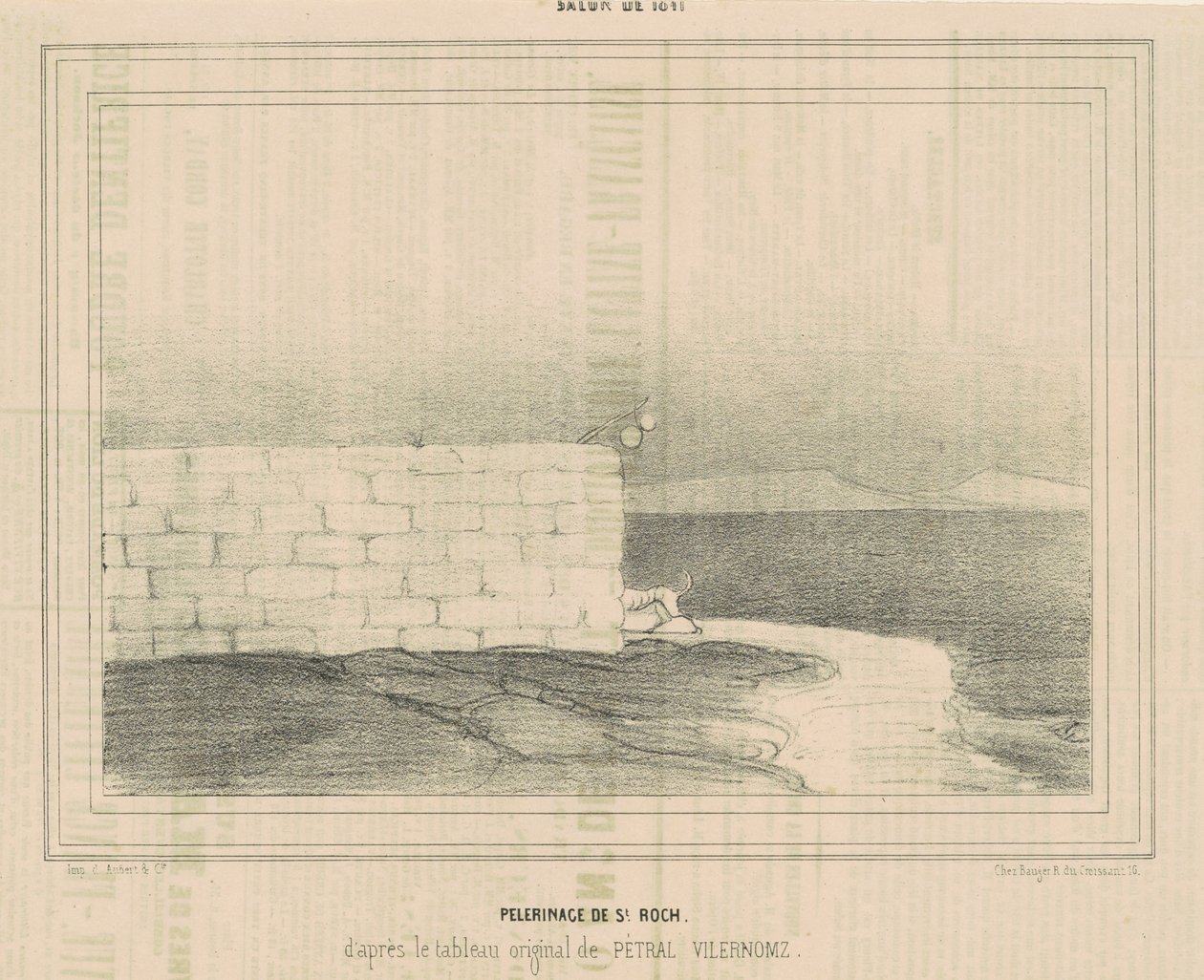 Pilgerfahrt des Heiligen Rochus von Honoré Daumier