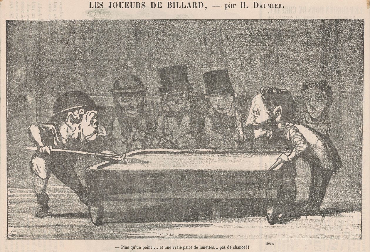 Mehr als ein Punkt! ... Kein Glück!! von Honoré Daumier
