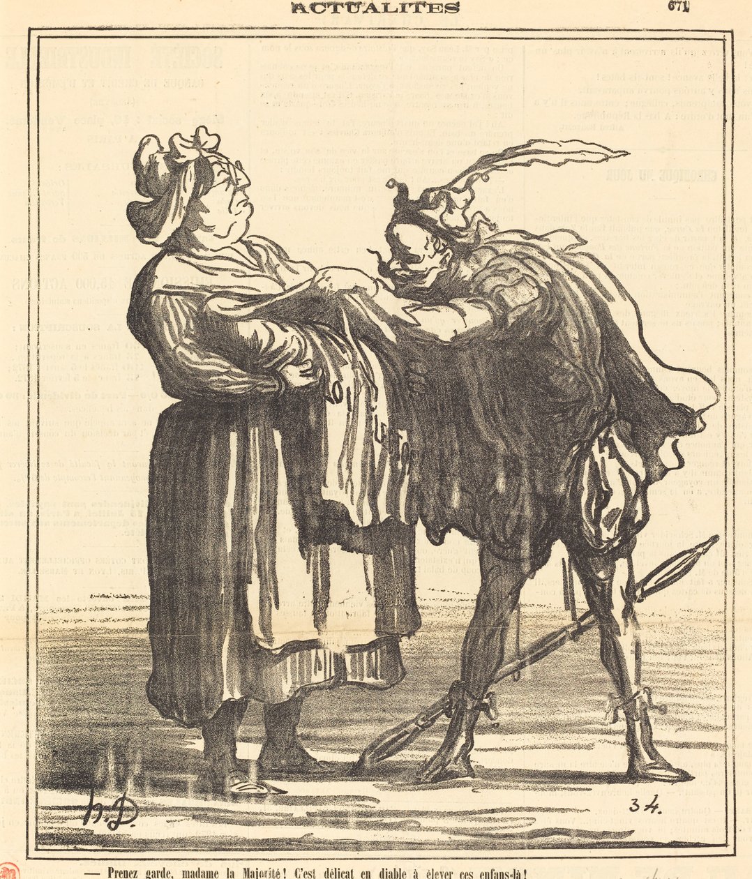 Vorsicht, Madame la Majorité! von Honoré Daumier