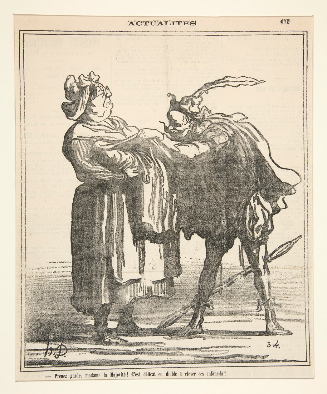 Vorsicht, Madame la Majorite! von Honoré Daumier
