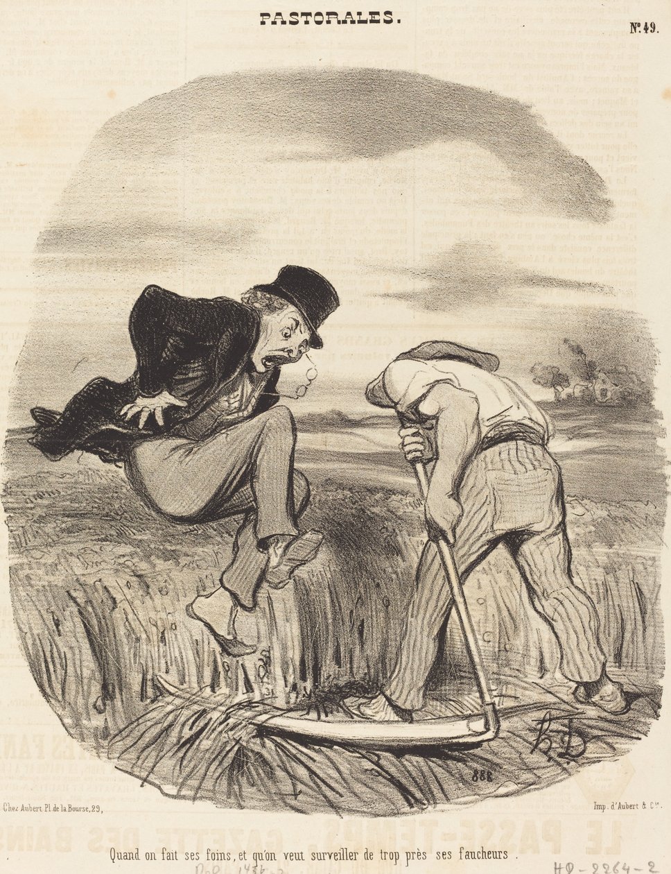Wenn man Heu macht... von Honoré Daumier