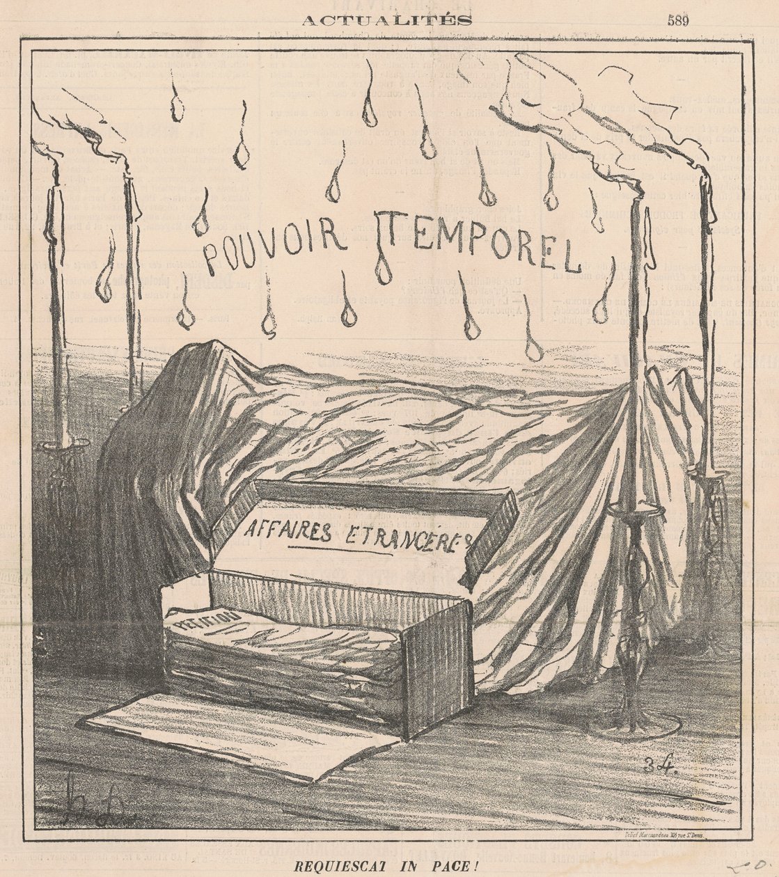 Ruhe in Frieden! von Honoré Daumier