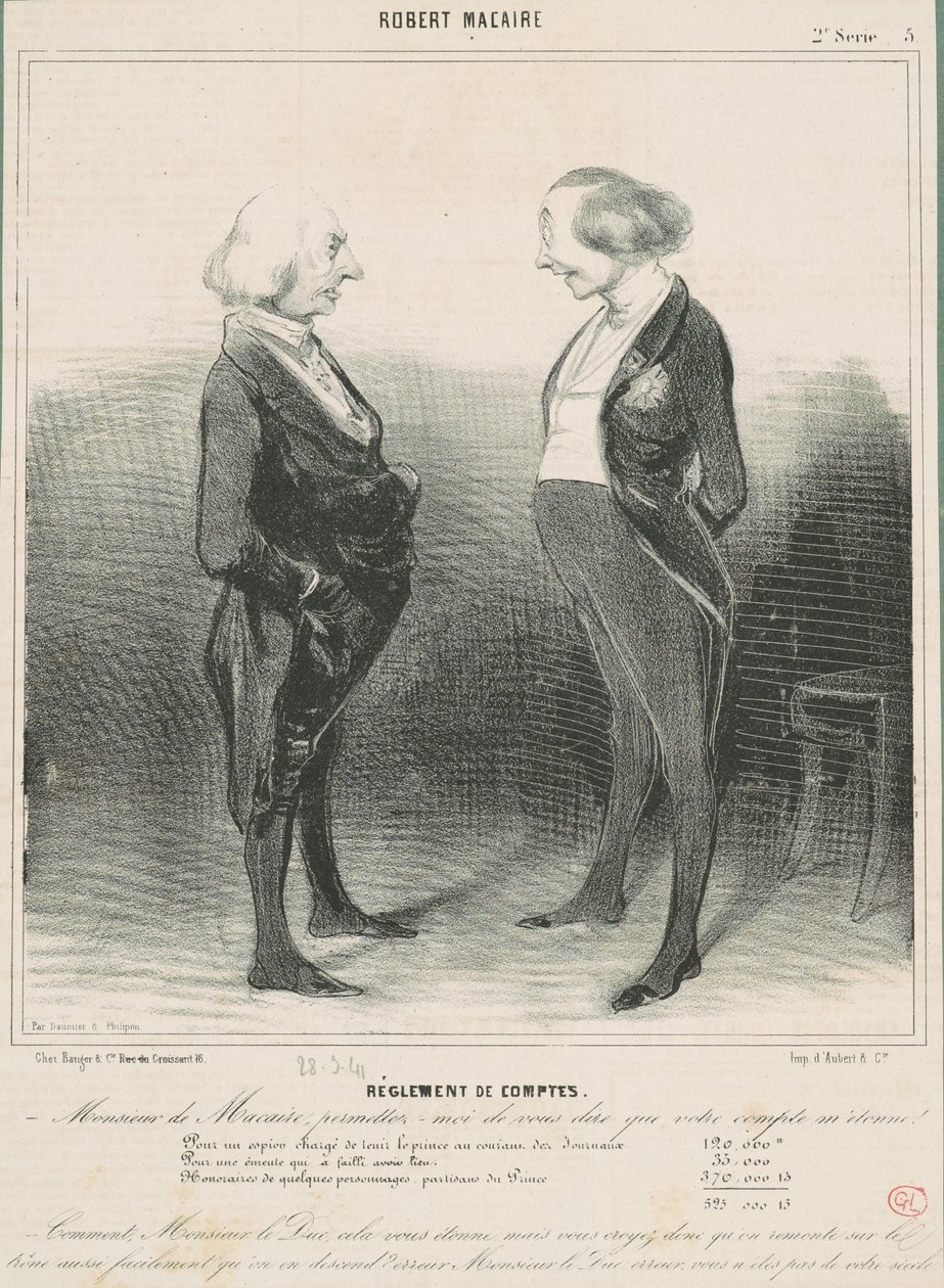 Abrechnung von Honoré Daumier