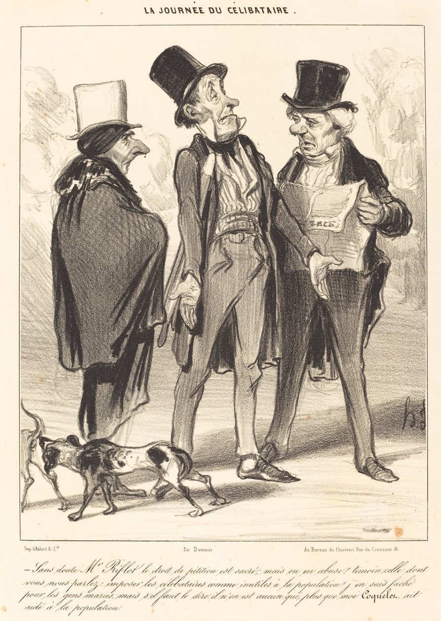 Sans doute M. Riflot le droit... von Honoré Daumier