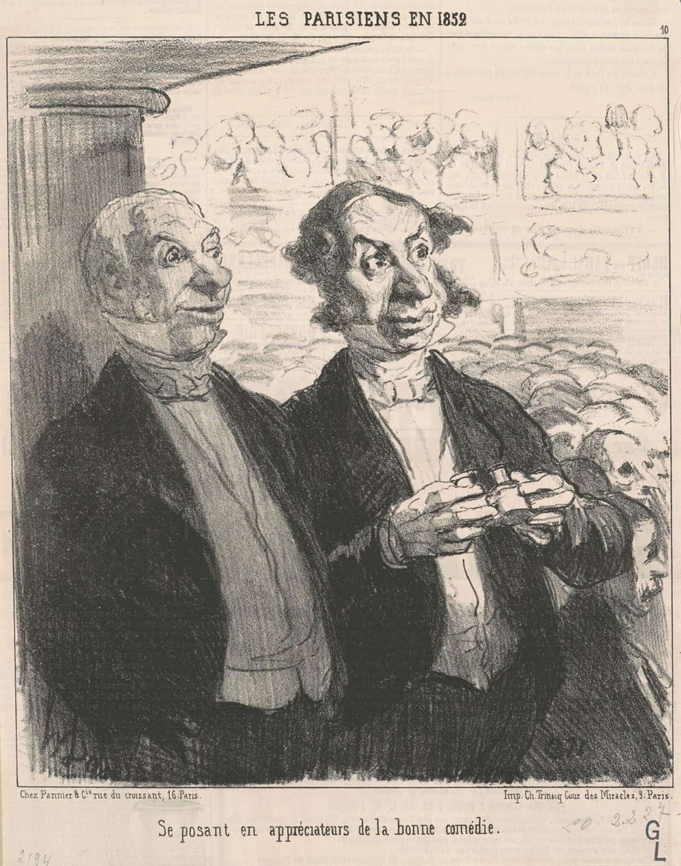 Sich als Kenner ausgeben von Honoré Daumier