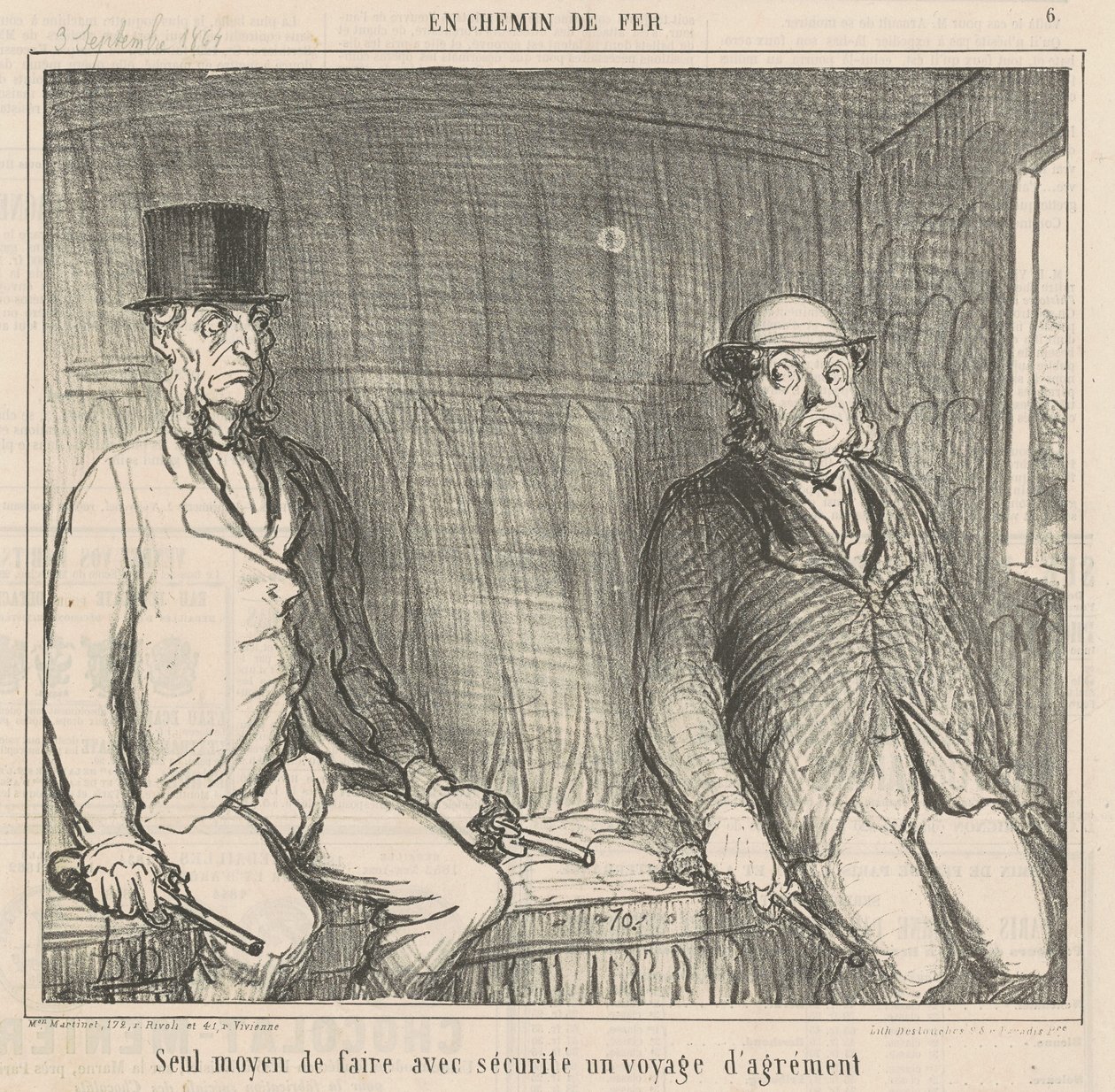 Einziger Weg, es sicher zu machen von Honoré Daumier