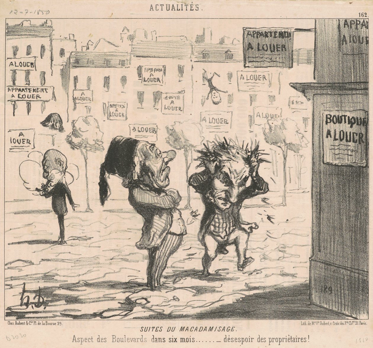 Suiten des Makadamisierens von Honoré Daumier