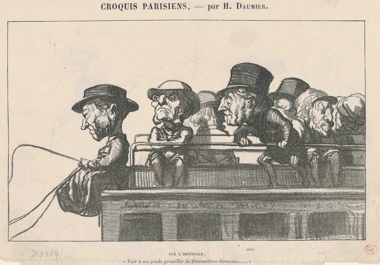 Auf dem Imperial von Honoré Daumier