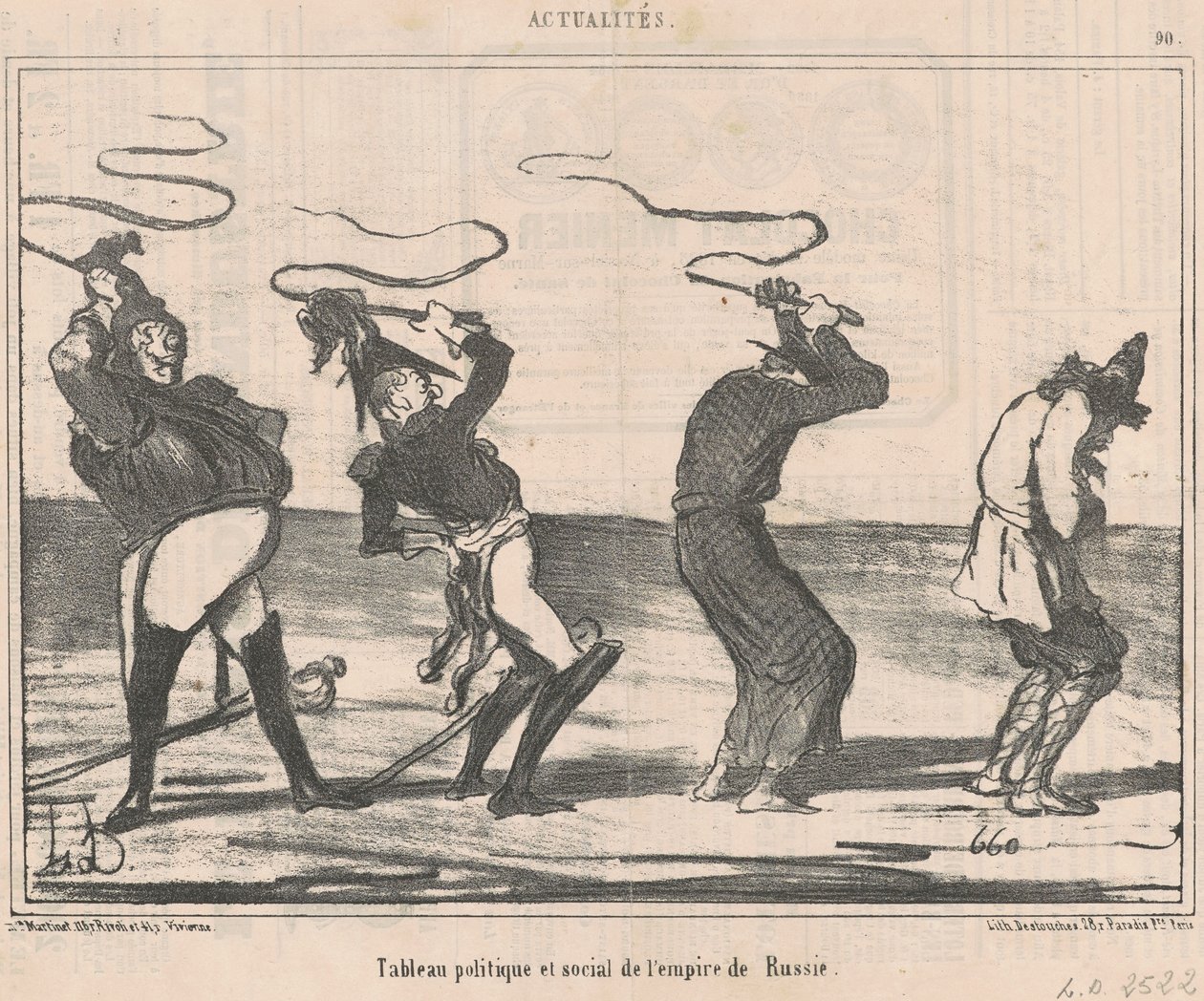 Tafel ... des russischen Reiches von Honoré Daumier