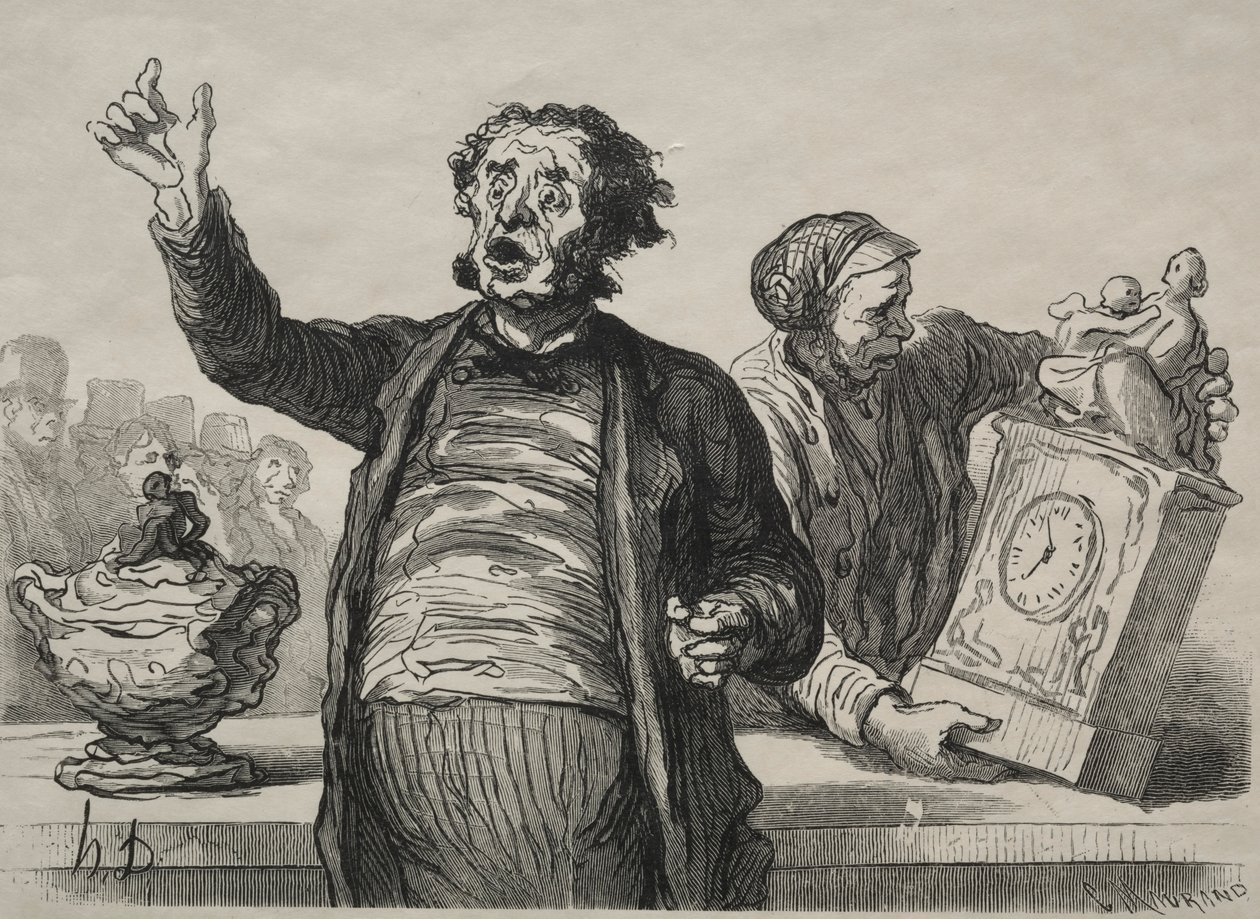Der Auktionsraum: Der Stadtschreier von Honoré Daumier
