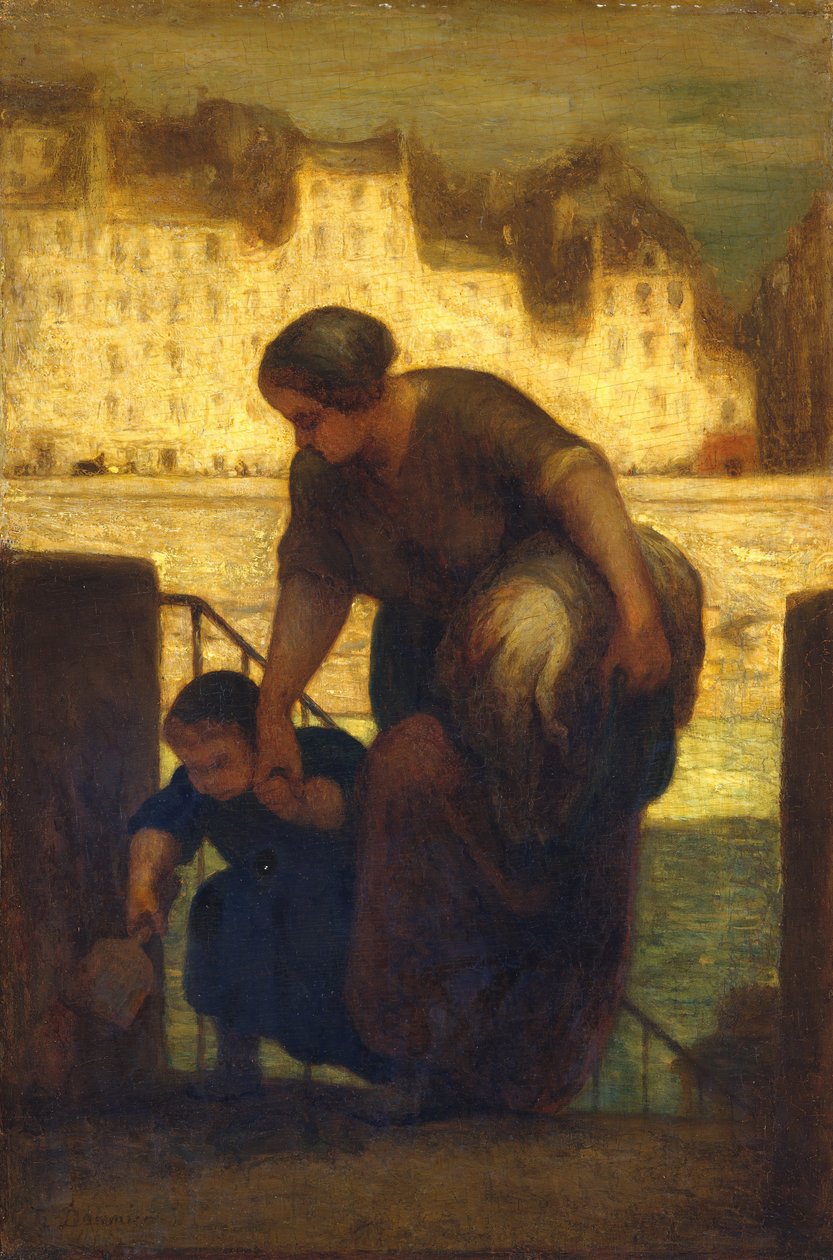 Die Wäscherin, 186[3] von Honoré Daumier