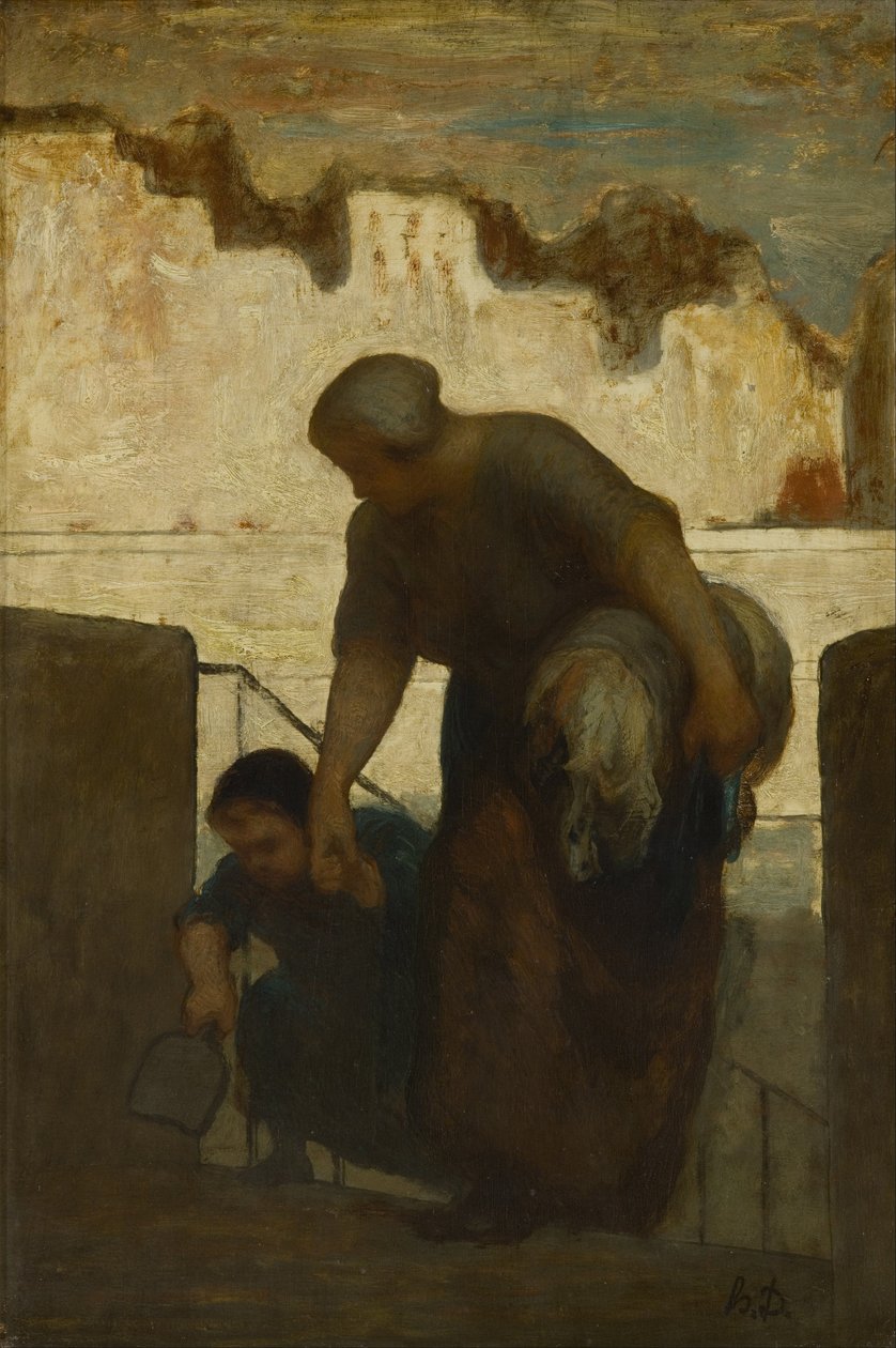 Die Wäscherin, ca. 1863 von Honoré Daumier