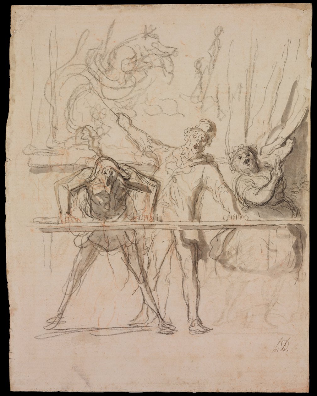 Die Nebenattraktion von Honoré Daumier