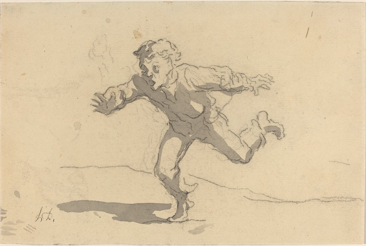 Der junge Kurier von Honoré Daumier