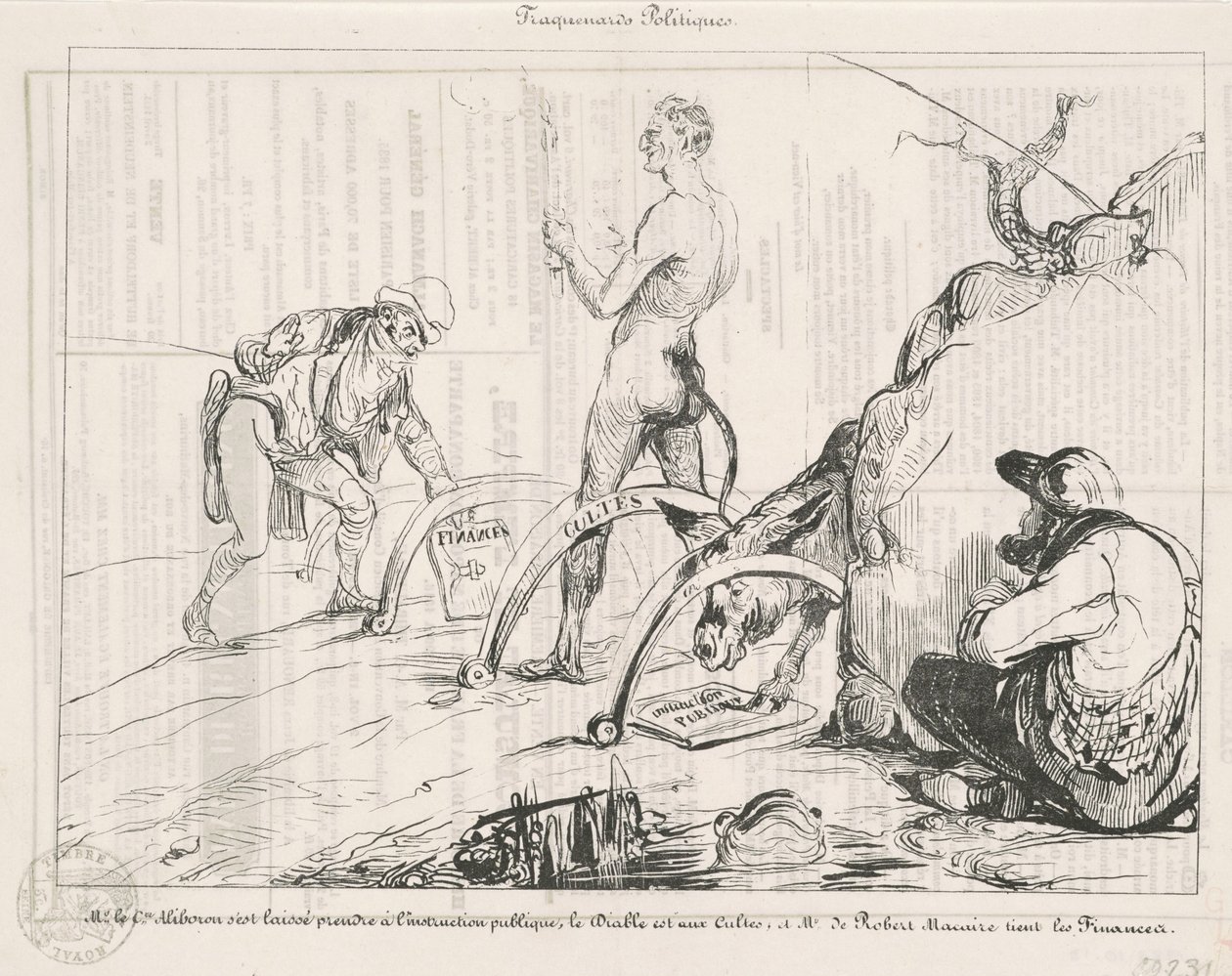 Politische Fallen von Honoré Daumier