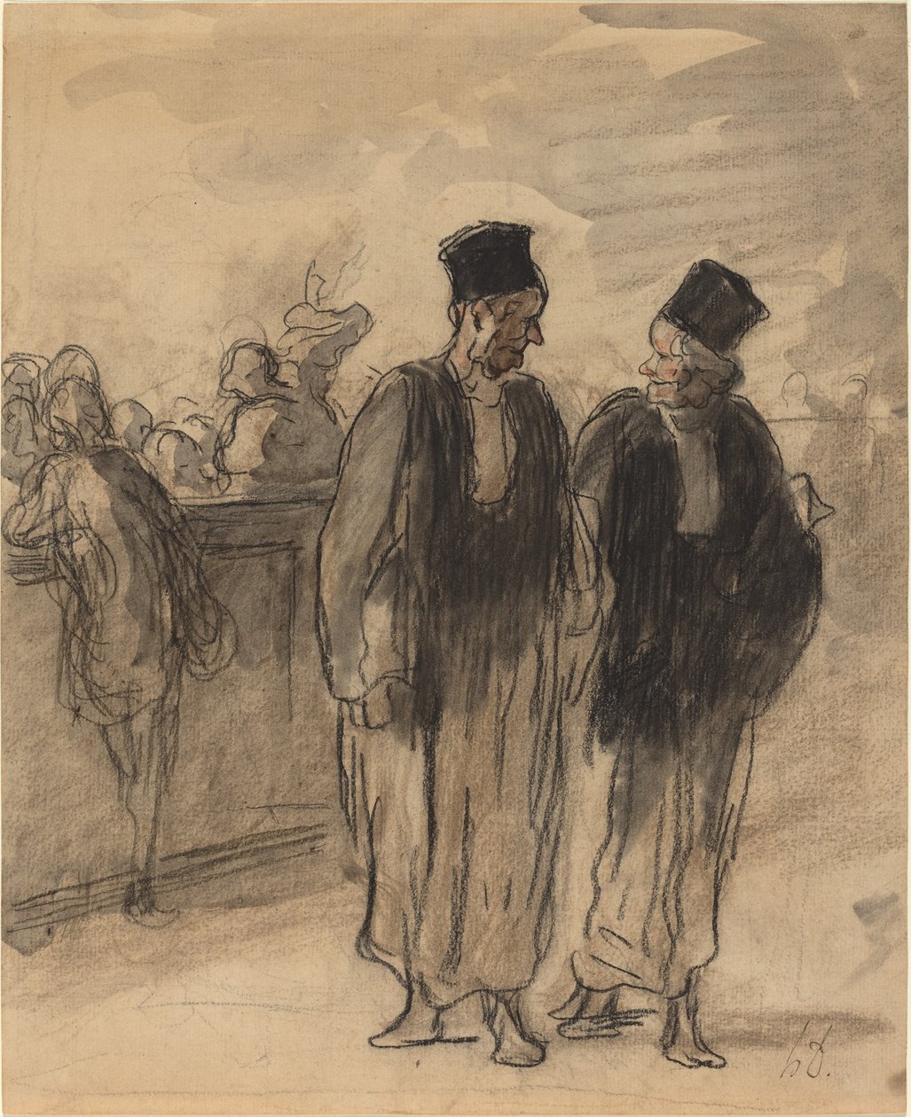 Zwei Anwälte von Honoré Daumier