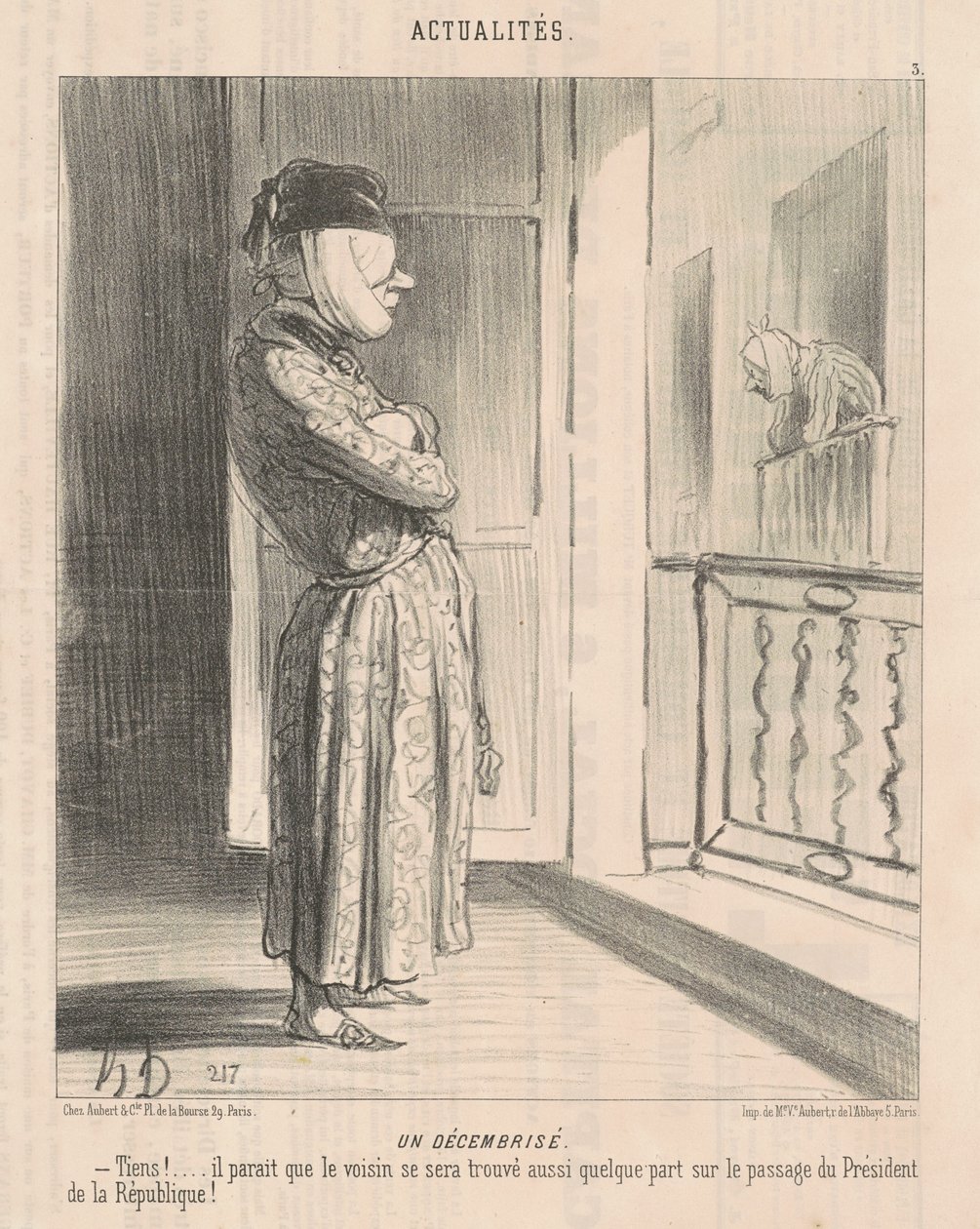Ein Dezembrist von Honoré Daumier
