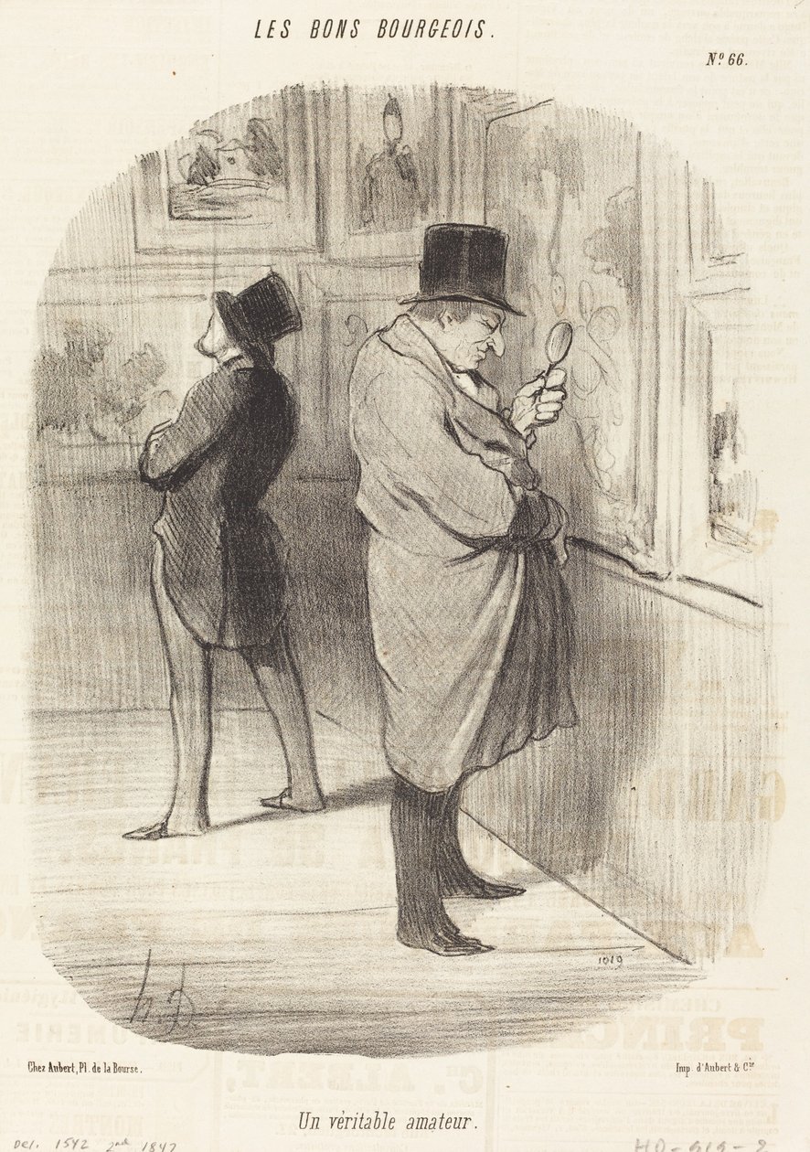 Ein wahrer Liebhaber von Honoré Daumier