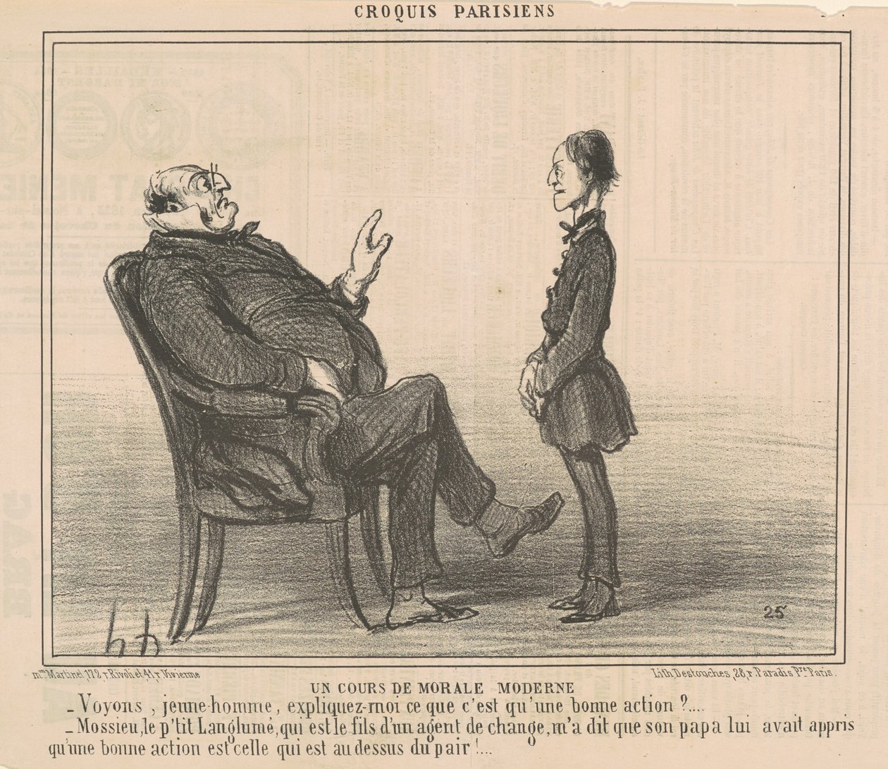 Ein Kurs in moderner Moral von Honoré Daumier