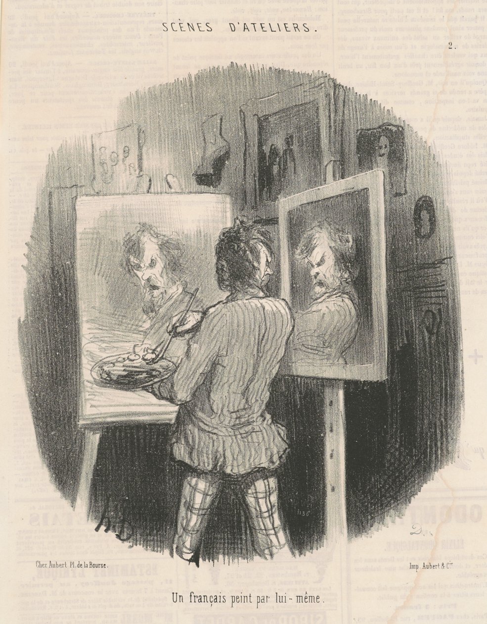 Ein Franzose, von ihm selbst gemalt von Honoré Daumier