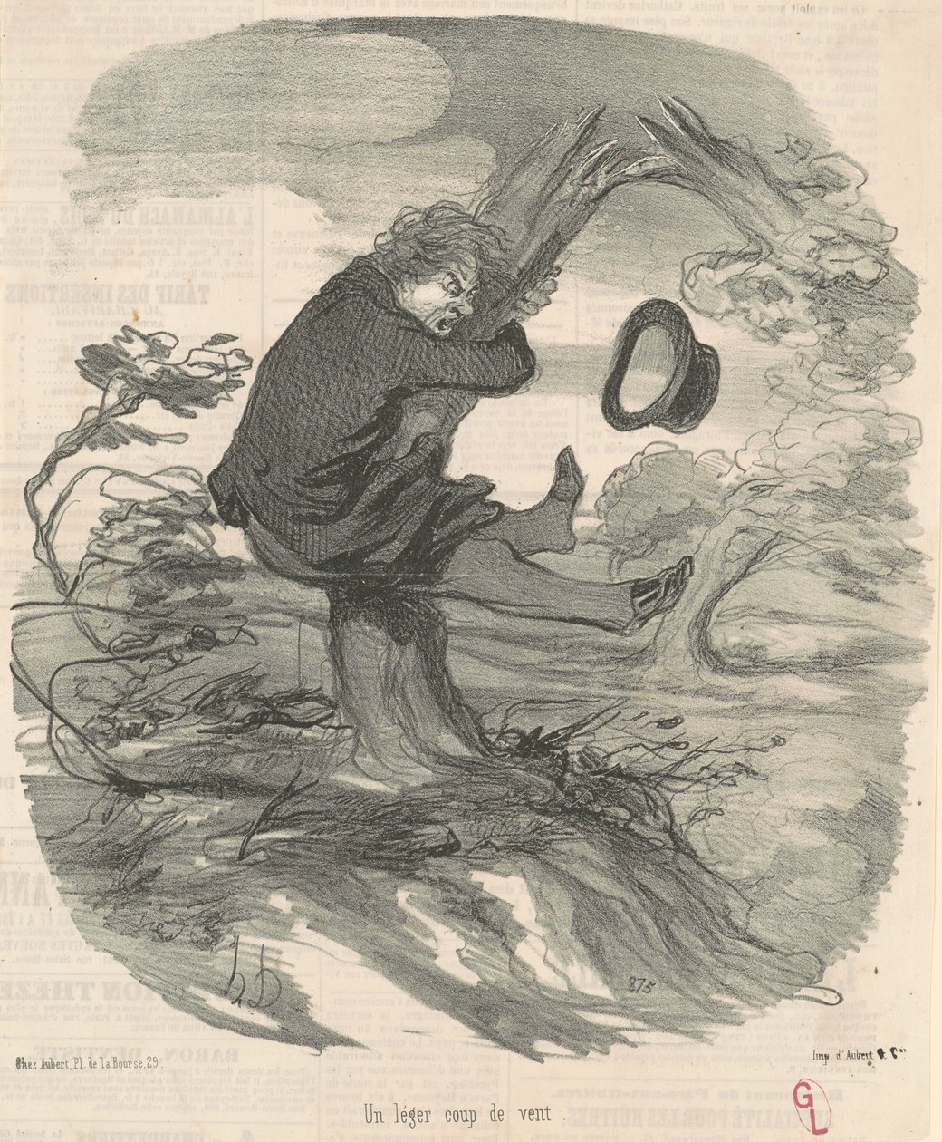 Ein leichter Windstoß von Honoré Daumier