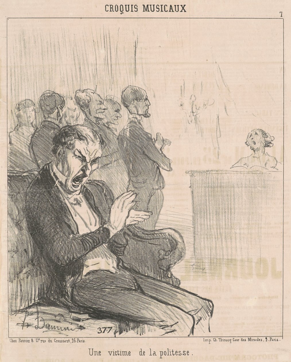 Ein Opfer der Höflichkeit von Honoré Daumier