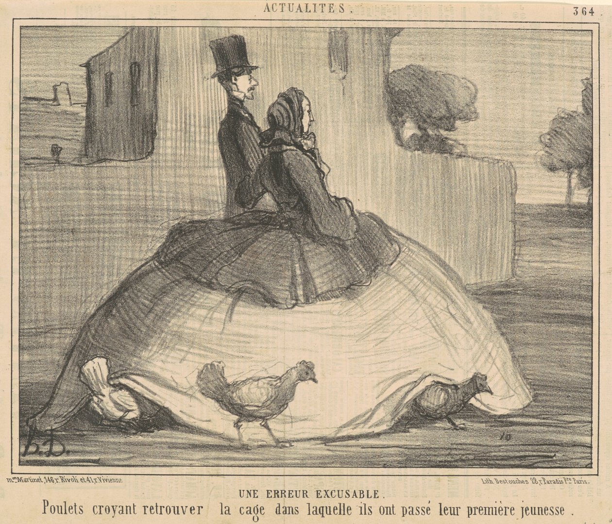 Ein verzeihlicher Fehler von Honoré Daumier