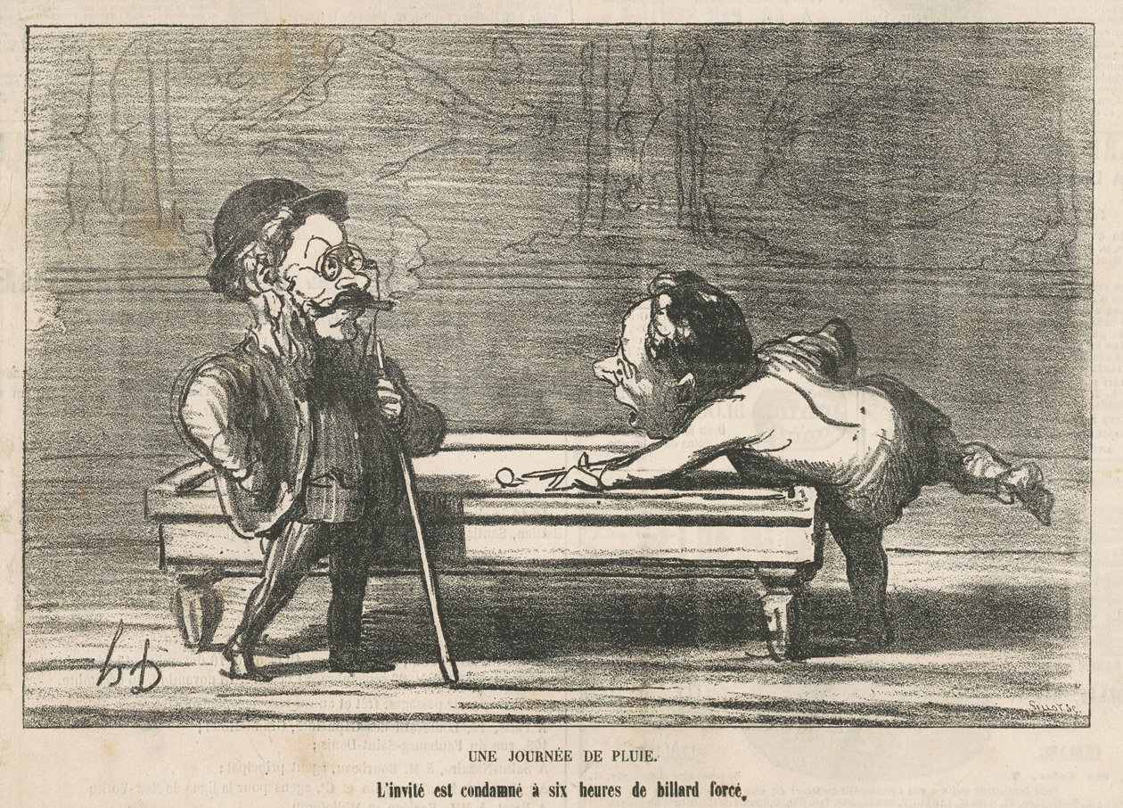 Ein Regentag von Honoré Daumier