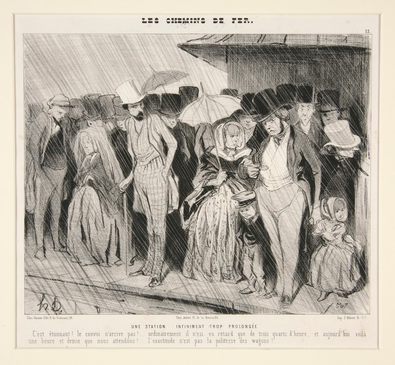 Une station infiniment trop prolongée: C von Honoré Daumier