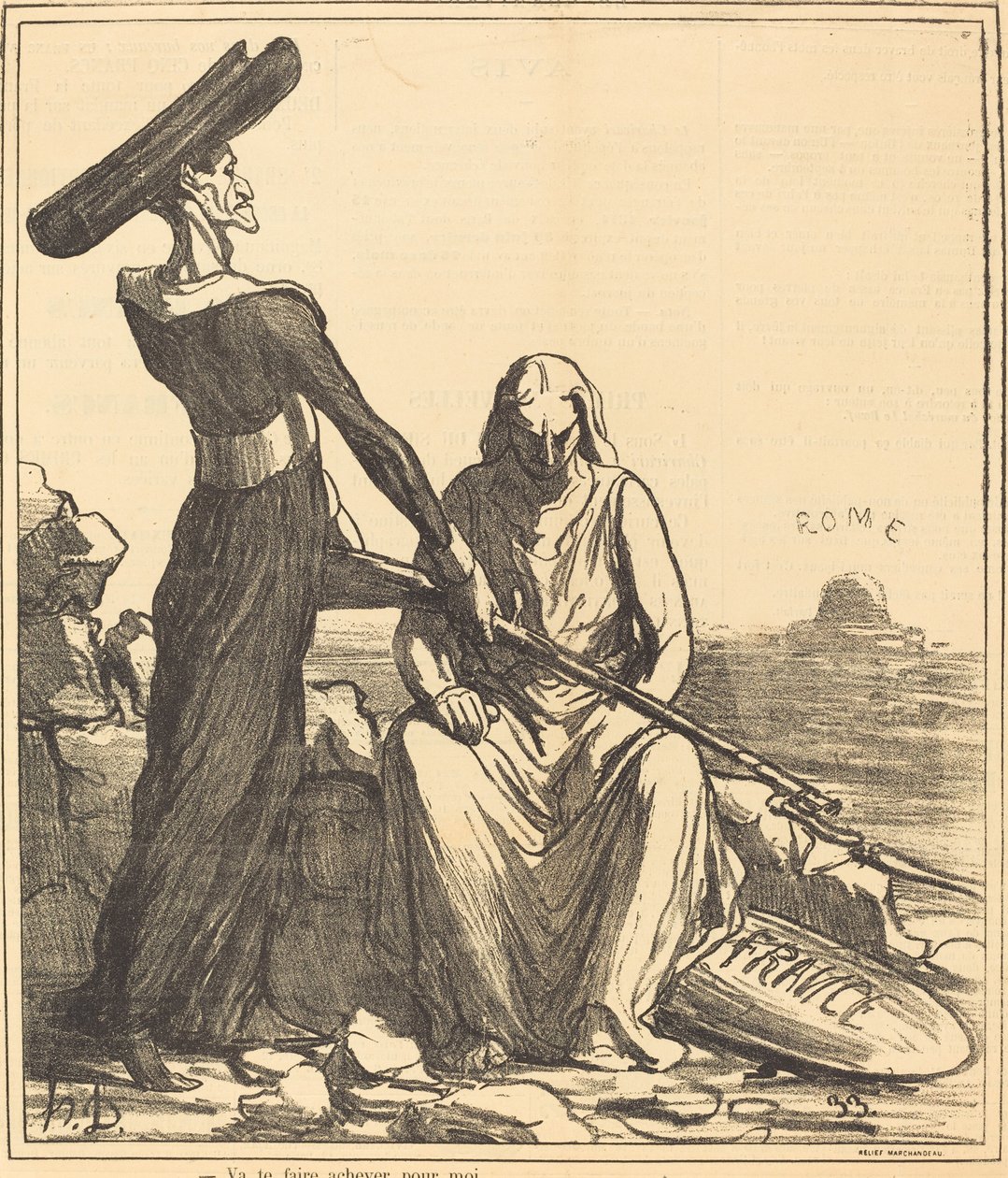 Geh und lass dich für mich erledigen von Honoré Daumier