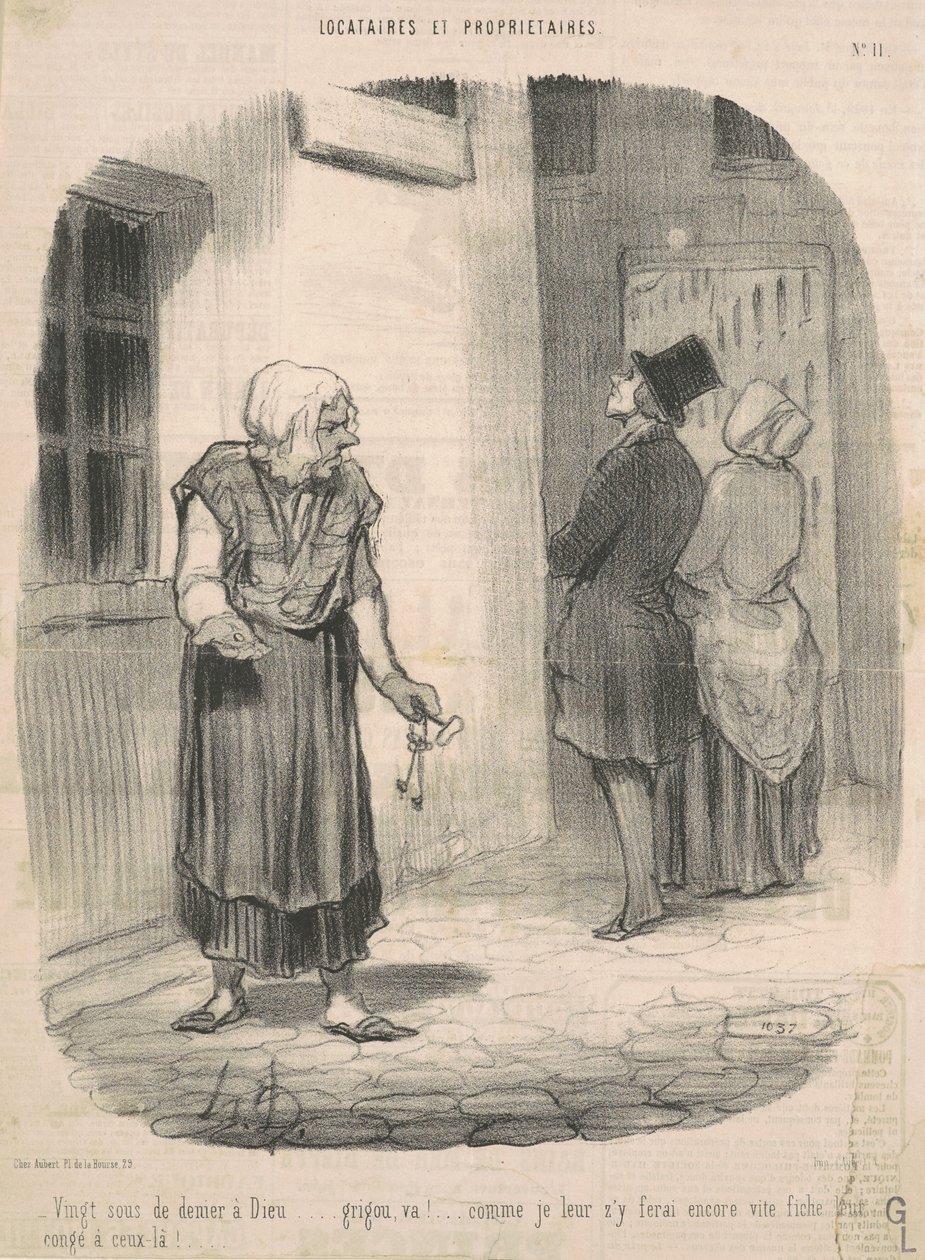 Zwanzig Sous für den Zehnten an Gott... von Honoré Daumier
