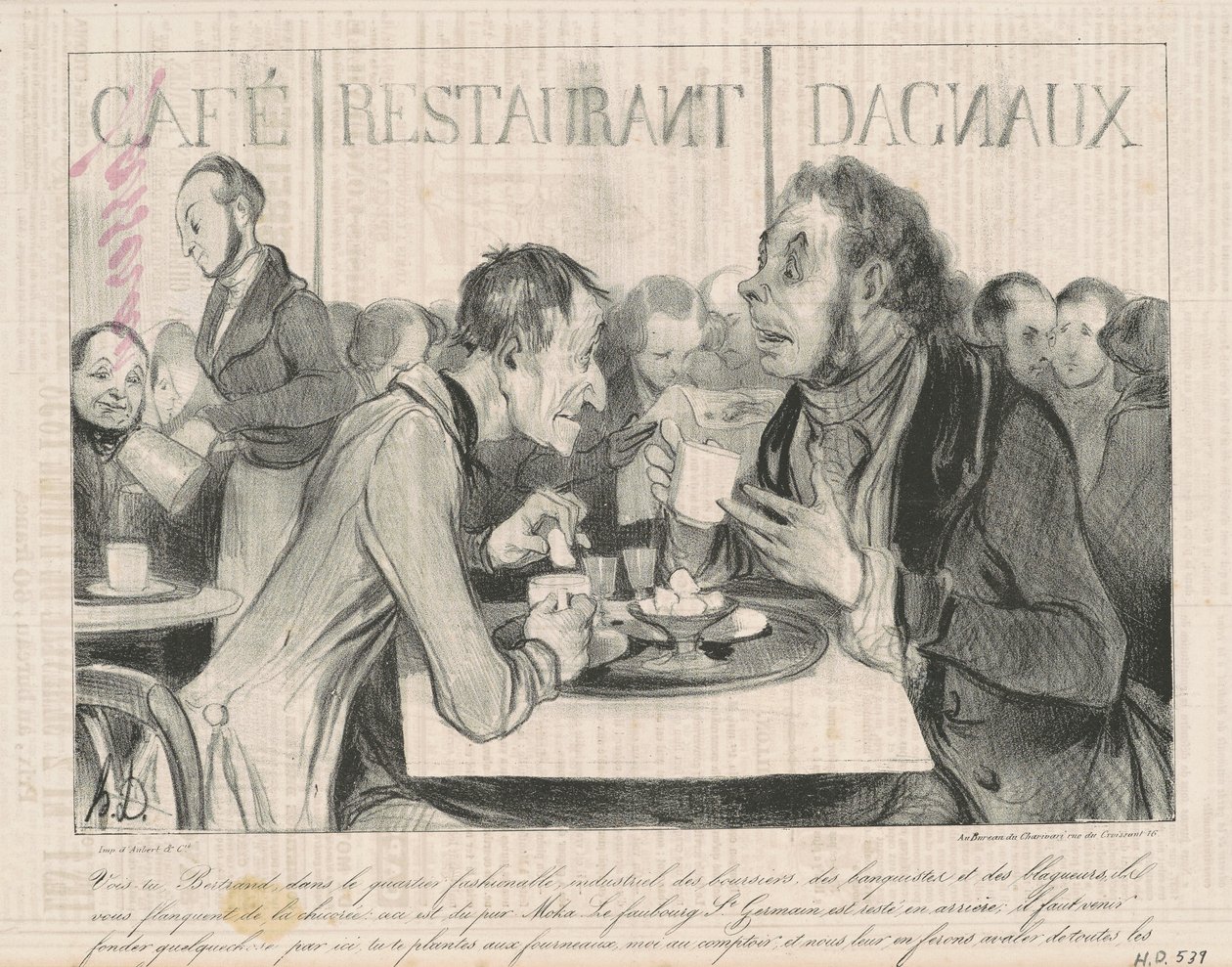 Siehst du Bertrand... von Honoré Daumier