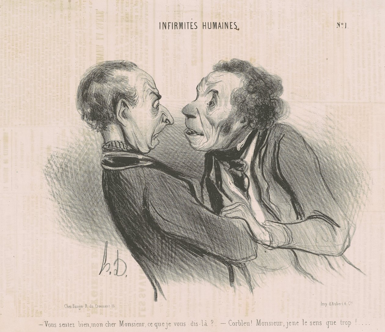 Sie fühlen sich wohl, mein lieber Herr... von Honoré Daumier