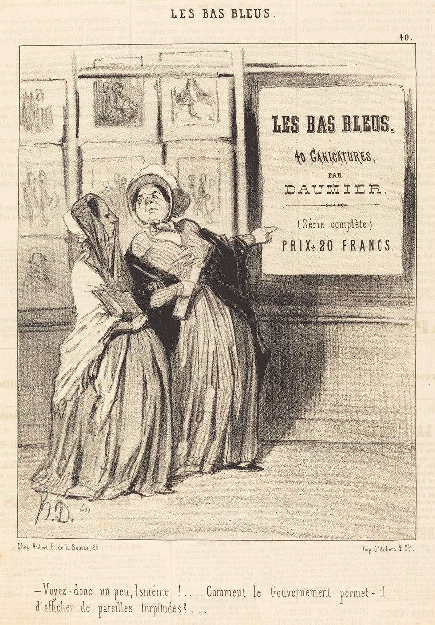 Voyez donc un peu, Isménie!... von Honoré Daumier