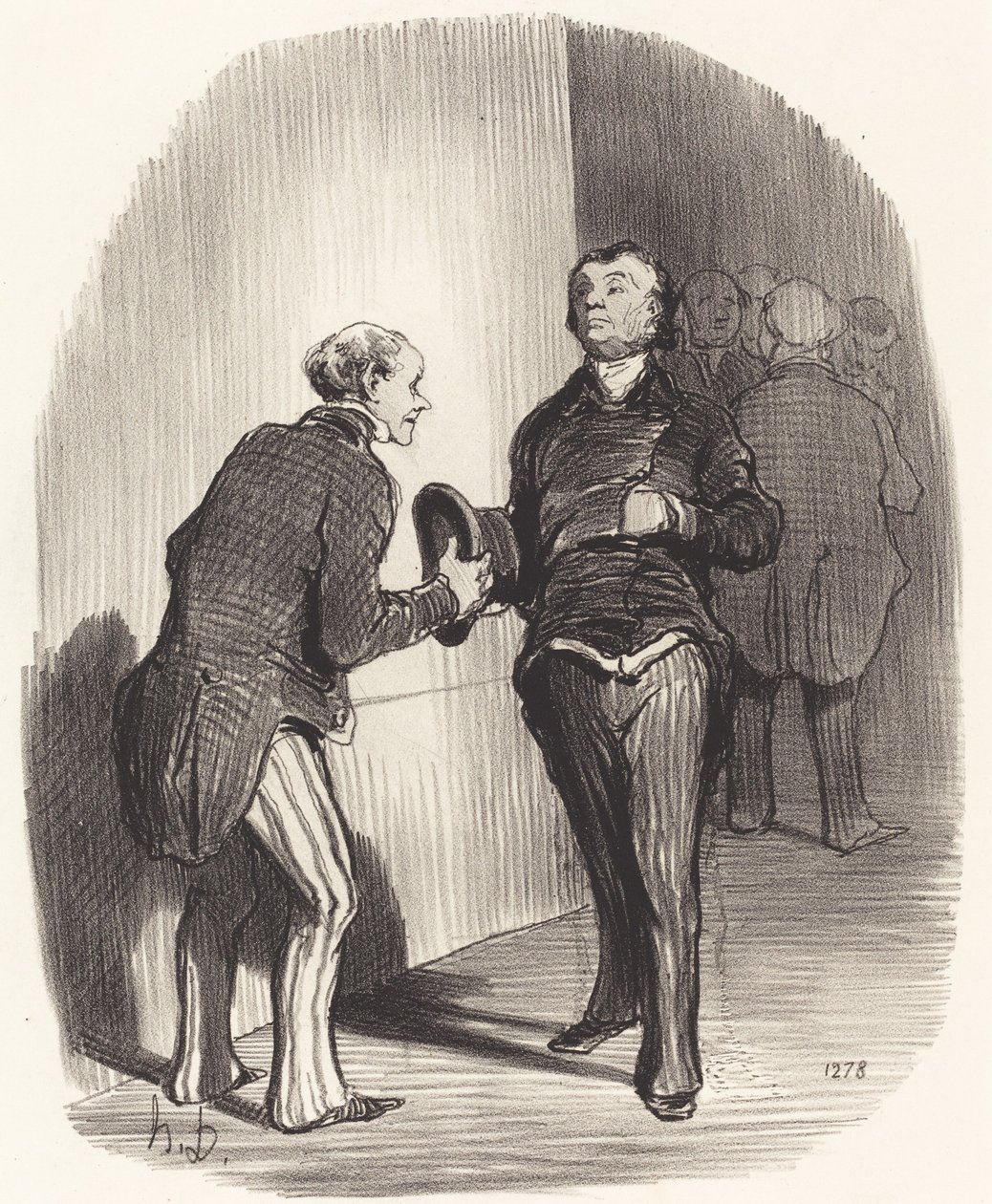 Ansicht eines Ministervorzimmers von Honoré Daumier